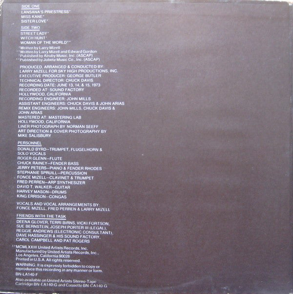 Donald Byrd : Street Lady (LP, Album, Ter)