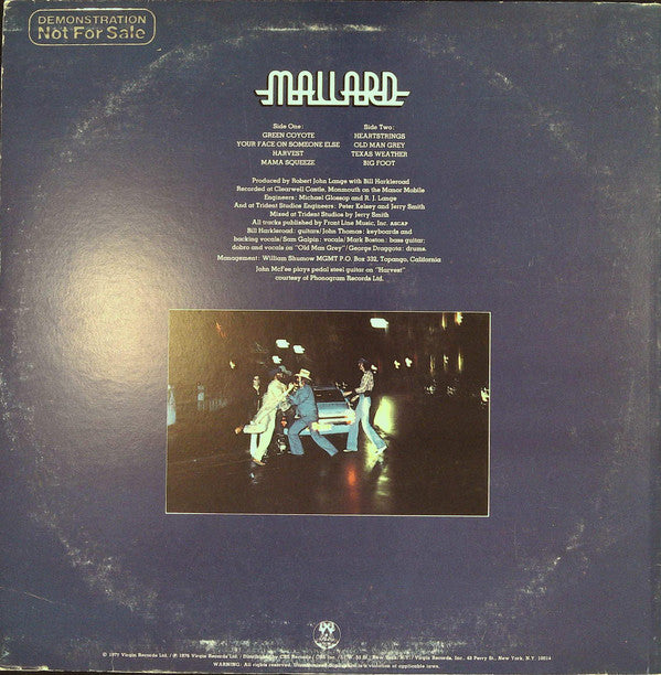 Mallard : In A Different Climate (LP, Album, Promo)