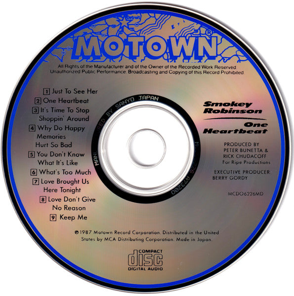 Smokey Robinson : One Heartbeat (CD, Album)