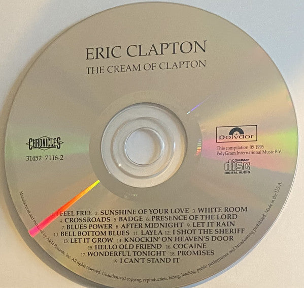 Eric Clapton : The Cream Of Clapton (CD, Comp, RE, RM, UML)