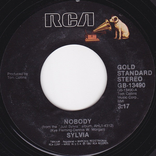 Sylvia (7) : Nobody / Like Nothing Ever Happened (7", Single, RE, Styrene)