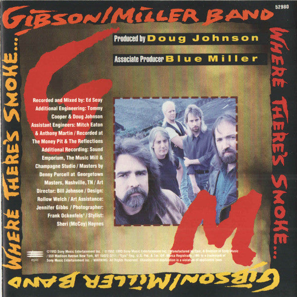 Gibson/Miller Band : Where There's Smoke... (CD, Album)