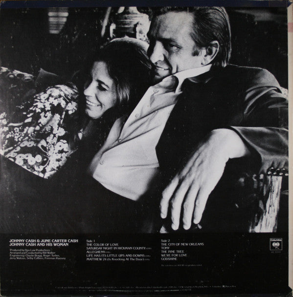 Johnny Cash & June Carter Cash : Johnny Cash And His Woman (LP, Album, Ter)
