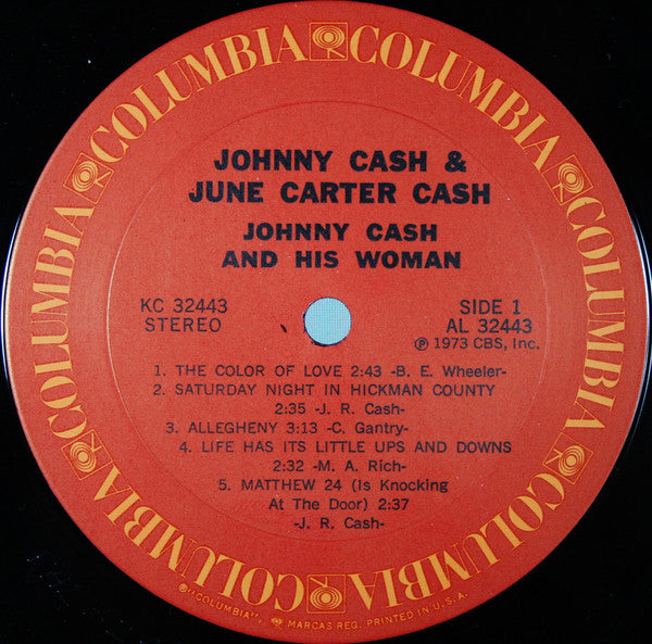 Johnny Cash & June Carter Cash : Johnny Cash And His Woman (LP, Album, Ter)