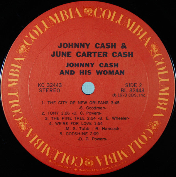 Johnny Cash & June Carter Cash : Johnny Cash And His Woman (LP, Album, Ter)