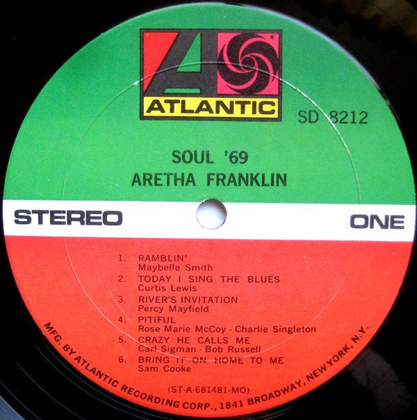 Aretha Franklin : Soul '69 (LP, Album, MO )