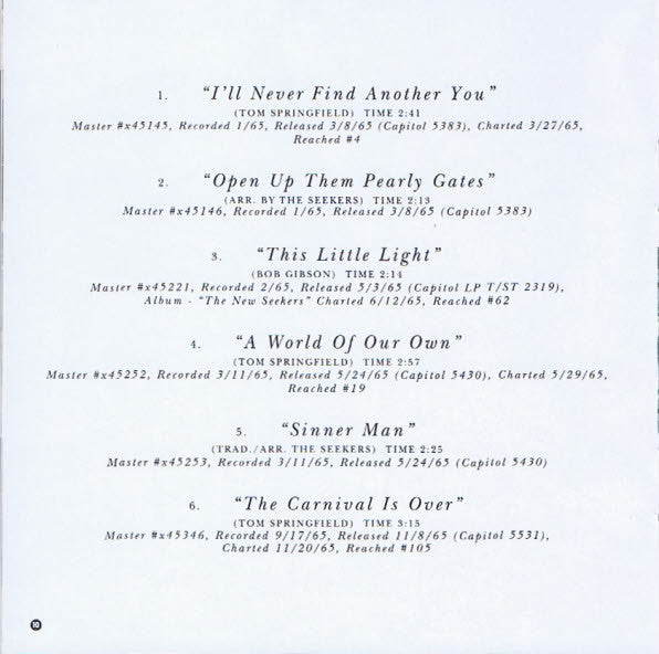 The Seekers : Capitol Collectors Series (CD, Comp)