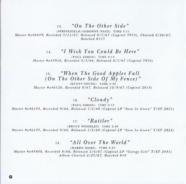 The Seekers : Capitol Collectors Series (CD, Comp)