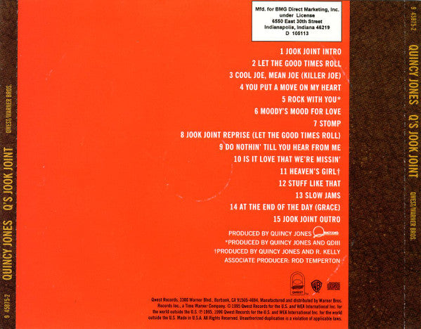 Quincy Jones : Q's Jook Joint (CD, Album, Club)