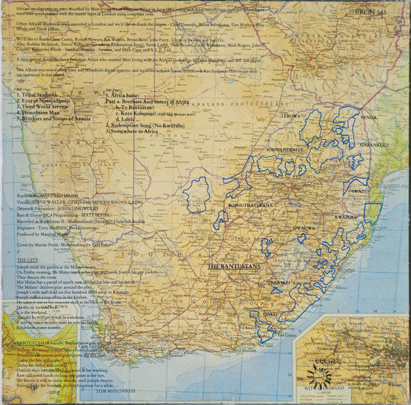 Manfred Mann's Earth Band : Somewhere In Afrika (LP, Album, Ind)