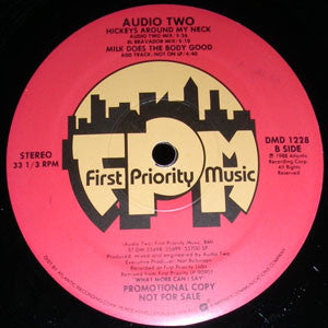 Audio Two : Hickeys Around My Neck (12", Promo)