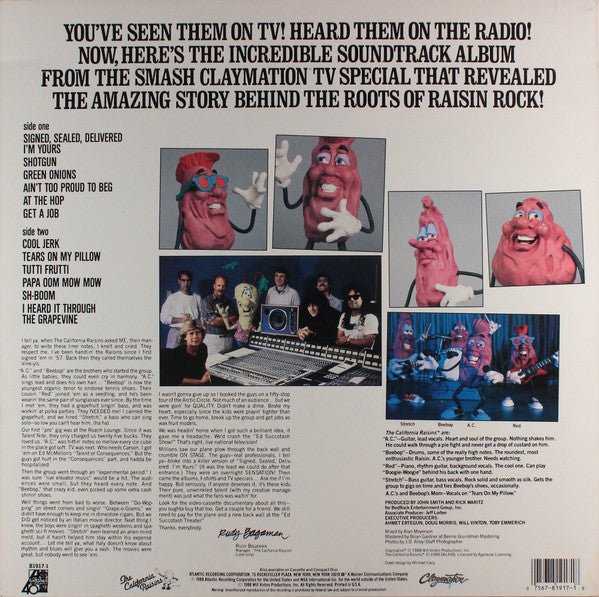 The California Raisins : Meet The Raisins! (LP, Album, Spe)