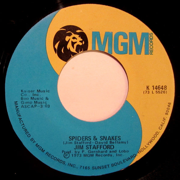 Jim Stafford : Spiders & Snakes (7")