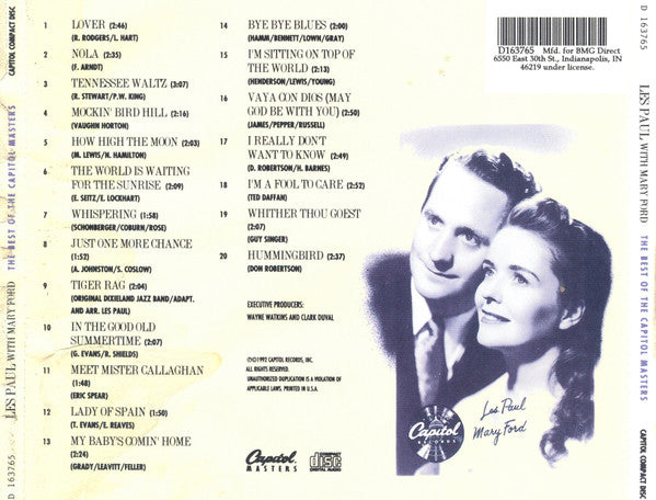 Les Paul With Mary Ford* : The Best Of The Capitol Masters - Selections From "The Legend And The Legacy" Box Set (CD, Comp, Club, RM)