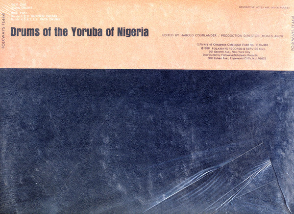 Yoruba (2) : Drums Of The Yoruba Of Nigeria (LP, Album)