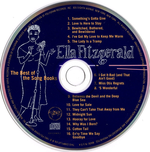 Ella Fitzgerald : The Best Of The Song Books (CD, Comp, Mono, RM, UML)