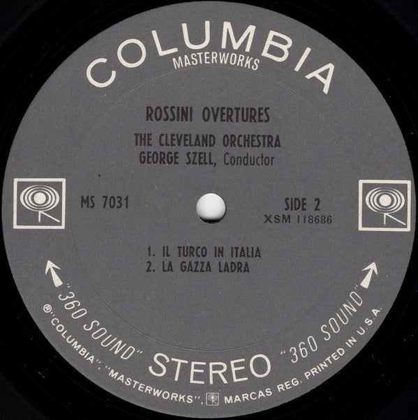 Rossini* - George Szell / The Cleveland Orchestra : Rossini Overtures (LP, Album)