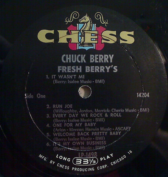 Chuck Berry : Fresh Berry's (LP, Album, Mono)