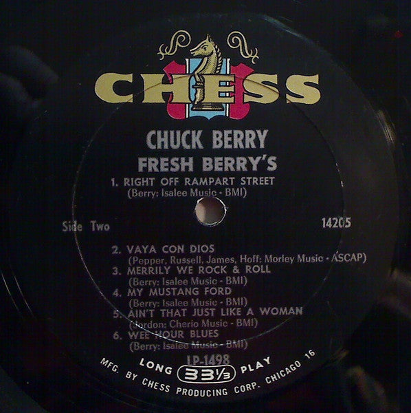Chuck Berry : Fresh Berry's (LP, Album, Mono)