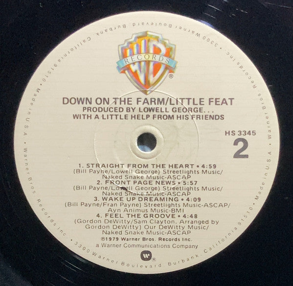 Little Feat : Down On The Farm (LP, Album, Los)