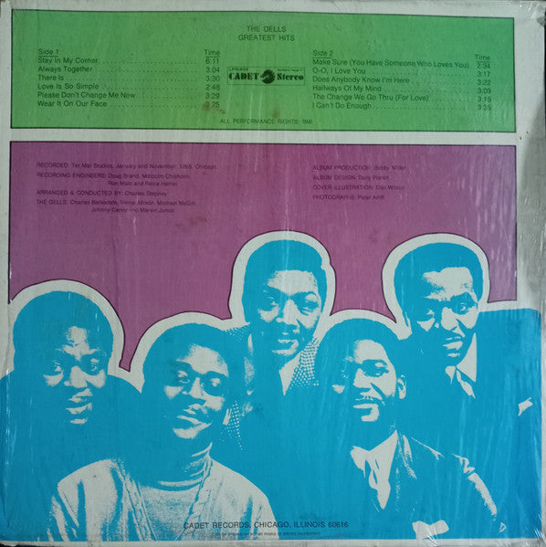 The Dells : The Dells Greatest Hits (LP, Comp, RE)