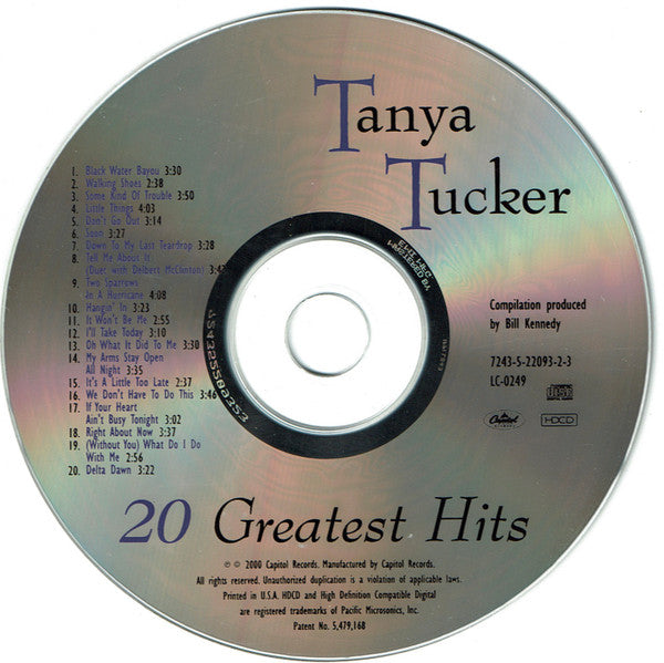 Tanya Tucker :  20 Greatest Hits (HDCD, Comp, EMI)