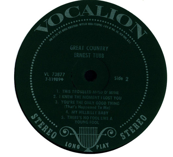 Ernest Tubb : Great Country (LP, Album)