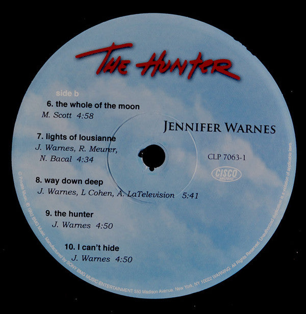 Jennifer Warnes : The Hunter (LP, Album, Ltd, Num, RE, RM)
