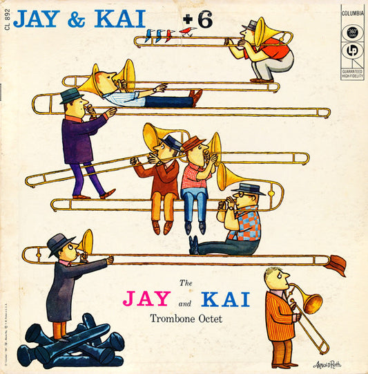 J.J. Johnson & Kai Winding : Jay & Kai + 6: The Jay And Kai Trombone Octet (LP, Album, Mono)