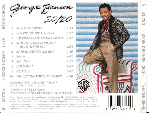 George Benson : 20/20 (CD, Album)