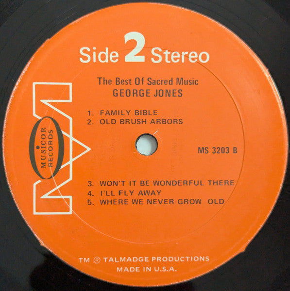 George Jones (2) : The Best Of Sacred Music (LP, Comp, RP)
