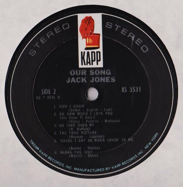 Jack Jones : Our Song (LP, Album)