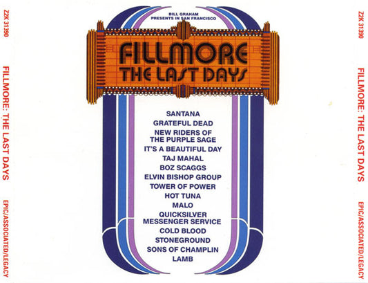 Various : Fillmore: The Last Days (2xCD, Album, RE, RM)