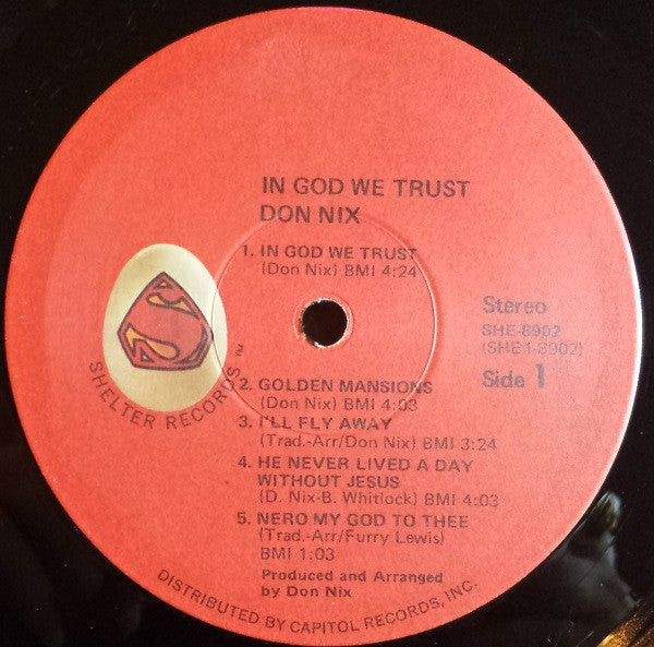Don Nix : In God We Trust (LP, Album, Gat)