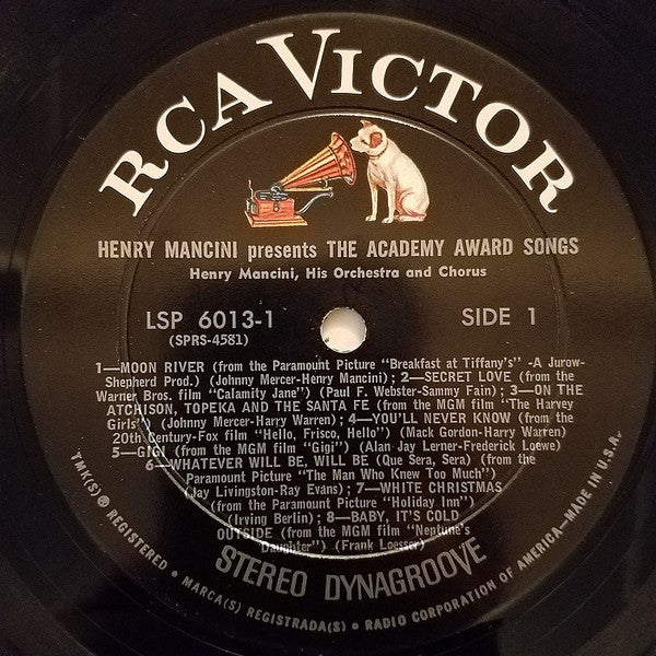 Henry Mancini, His Orchestra And Chorus* : Henry Mancini Presents The Academy Award Songs (2xLP, Album, Hol)