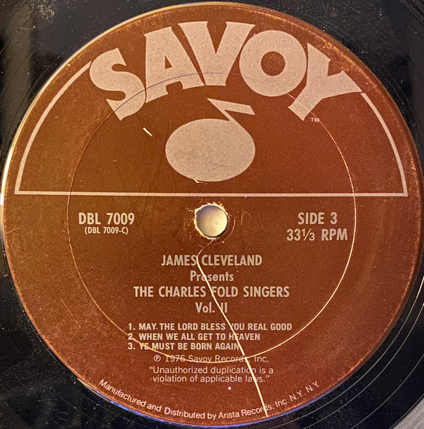 James Cleveland* Presents The Charles Fold Singers : Vol. II (2xLP)