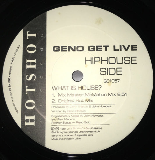 Geno Shelton : Geno Get Live (12")