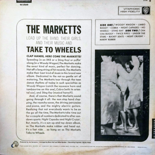The Marketts : The Marketts Take To Wheels (LP, Album, Mono)
