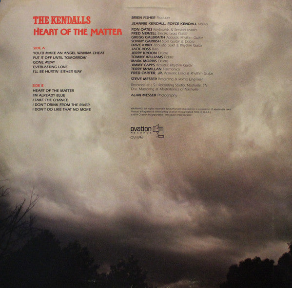 The Kendalls : Heart Of The Matter (LP, Album)