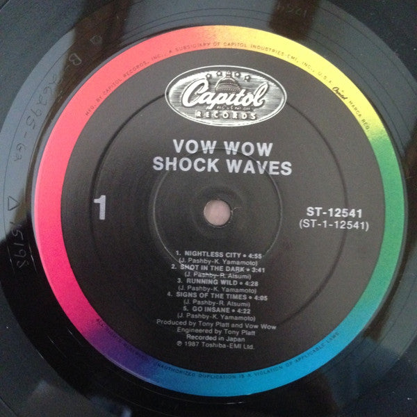 Vow Wow : Shock Waves (LP, Album, Comp)