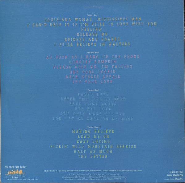 Conway & Loretta* : The Best Of Conway & Loretta (2xLP, Comp)