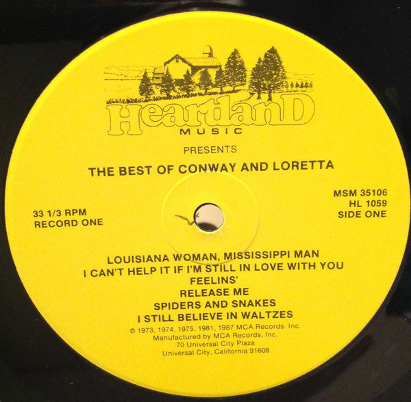 Conway & Loretta* : The Best Of Conway & Loretta (2xLP, Comp)