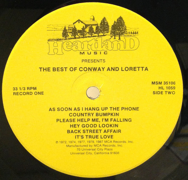 Conway & Loretta* : The Best Of Conway & Loretta (2xLP, Comp)