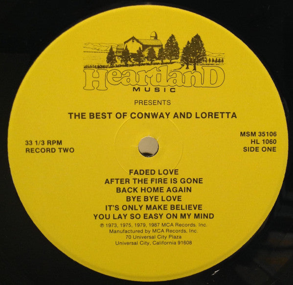Conway & Loretta* : The Best Of Conway & Loretta (2xLP, Comp)
