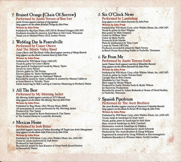Various : Broken Hearts & Dirty Windows (Songs Of John Prine) (CD, Comp)