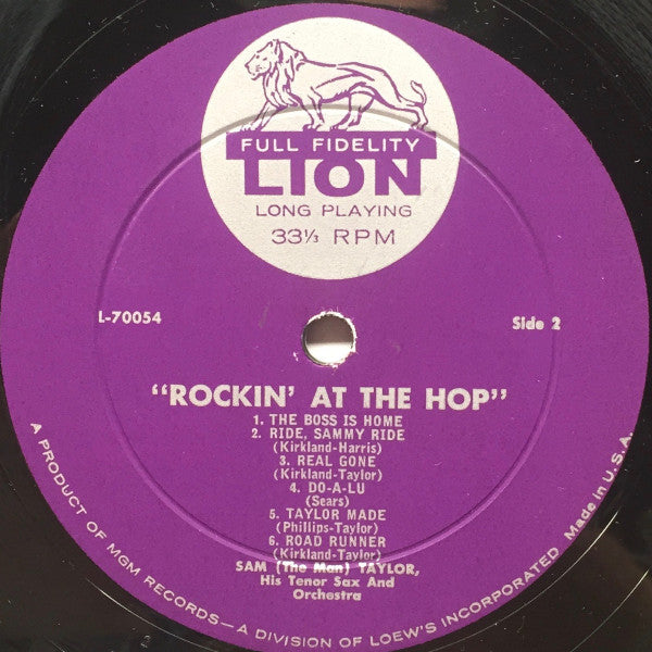 Sam "The Man" Taylor* : Rockin At The Hop (LP, Album)