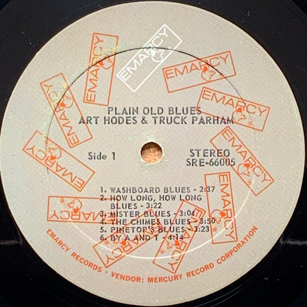 Art Hodes & Truck Parham : Plain Old Blues (LP, Album, Ric)