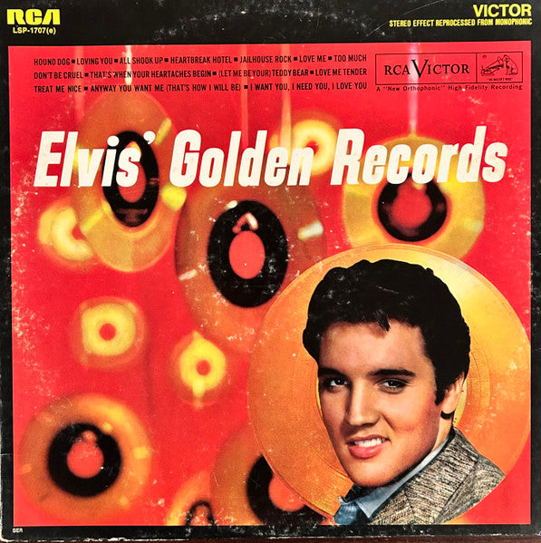 Elvis Presley : Elvis' Golden Records (LP, Comp, RE, PRC)