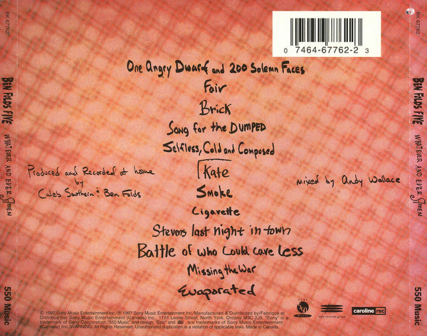 Ben Folds Five : Whatever And Ever Amen (CD, Album)