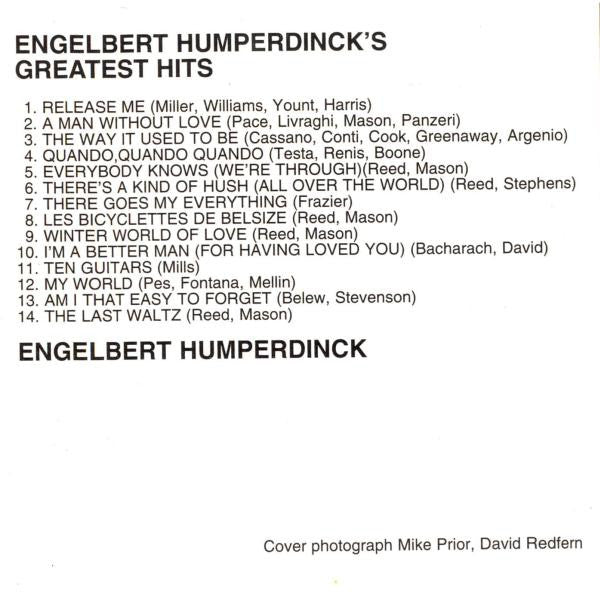 Engelbert Humperdinck : Engelbert Humperdinck's Greatest Hits (CD, Comp)